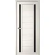 Міжкімнатні Двері Albero Megapolis PVH Riga Чорне скло ПВХ плівка