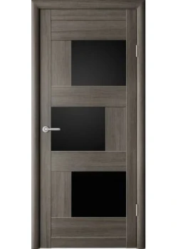 Двері Albero Megapolis PVH Stokgolm Чорне скло