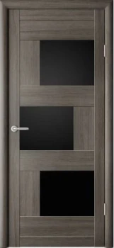 Двери Albero Megapolis PVH Stokgolm Черное стекло