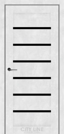 Межкомнатные Двери City Line FORSAN Черное стекло ПВХ плёнка