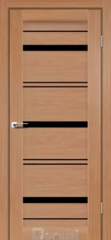 Двері Darumi Doors Darina дуб натуральний Чорне скло