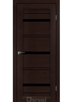 Двери Darumi Doors Darina дуб честнат Черное стекло