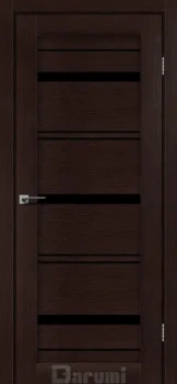 Двері Darumi Doors Darina дуб честнат Чорне скло