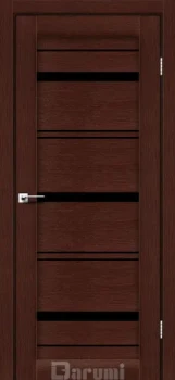 Двері Darumi Doors Darina венге панга Чорне скло