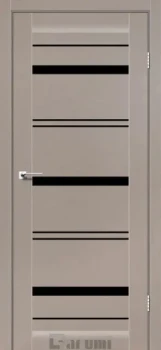 Двері Darumi Doors Darina сірий краст Чорне скло