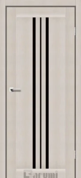 Двері Darumi Doors Stella дуб мембау Чорне скло