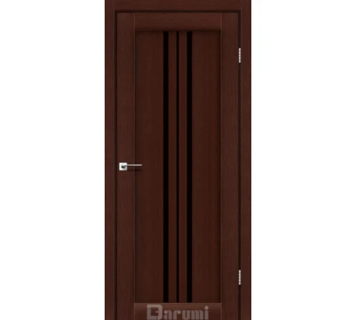 Межкомнатные Двери Darumi Doors Stella венге панга Черное стекло Ламинатин