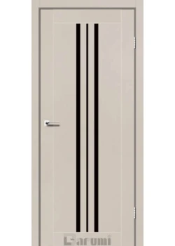 Двери Darumi Doors Stella дымчастый краст Черное стекло