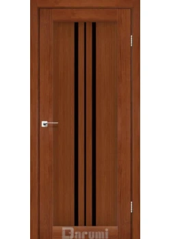 Двери Darumi Doors Stella орех роял Черное стекло