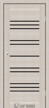 Двері Darumi Doors Versal дуб мембау Чорне скло