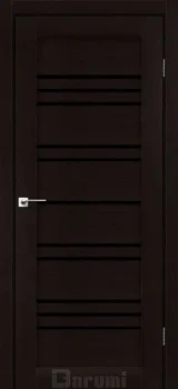 Двері Darumi Doors Versal дуб честнат Чорне скло