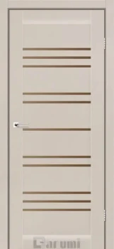 Двері Darumi Doors Versal димчастий краст сатин бронза