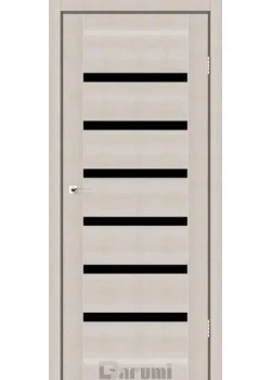 Двери Darumi Doors Vela дуб мембау Черное стекло