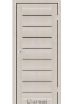 Двери Darumi Doors Leona дуб мембау Черное стекло