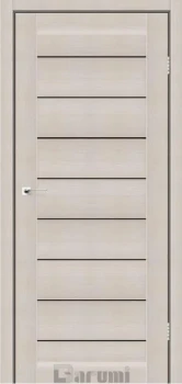 Двері Darumi Doors Leona дуб мембау Чорне скло