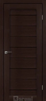 Двері Darumi Doors Leona дуб честнат Чорне скло
