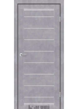 Двери Darumi Doors Leona серый бетон сатин белый