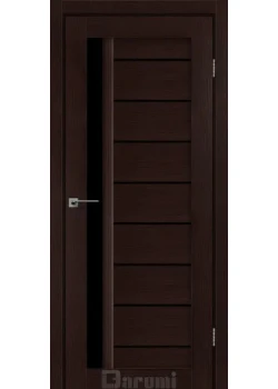 Двери Darumi Doors Bordo дуб честнат Черное стекло