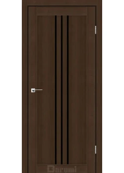Двери Darumi Doors Christi дуб честнат Черное стекло
