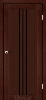 Двері Darumi Doors Christi венге панга Чорне скло