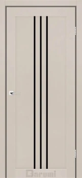 Двері Darumi Doors Christi димчастий краст Чорне скло