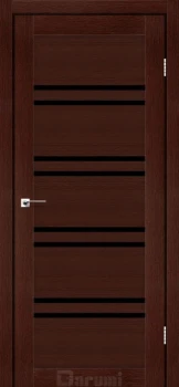 Двері Darumi Doors Mary венге панга Чорне скло
