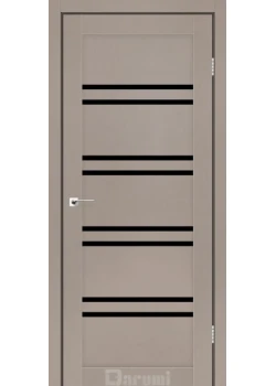 Двери Darumi Doors Mary серый краст Черное стекло