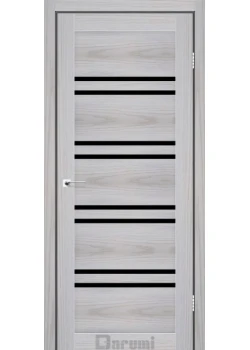 Двери Darumi Doors Mary серая модрина Черное стекло