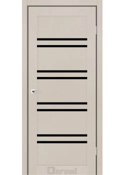 Двери Darumi Doors Mary дымчастый краст Черное стекло