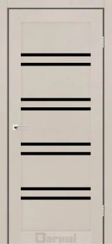 Двері Darumi Doors Mary димчастий краст Чорне скло