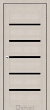Двері Darumi Doors Tina дуб мембау Чорне скло