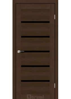 Двери Darumi Doors Tina дуб честнат Черное стекло