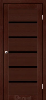 Двері Darumi Doors Tina венге панга Чорне скло