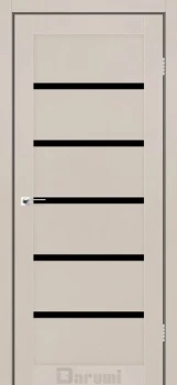 Двері Darumi Doors Tina димчастий краст Чорне скло