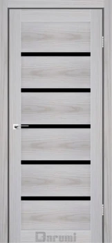 Двері Darumi Doors Tina сіра модрина Чорне скло