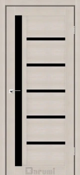 Двері Darumi Doors Arny дуб мембау Чорне скло