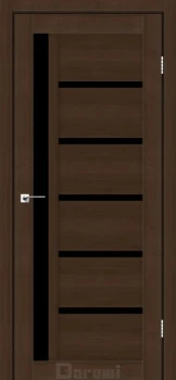 Двері Darumi Doors Arny дуб честнат Чорне скло