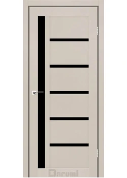 Двери Darumi Doors Arny дымчастый краст Черное стекло