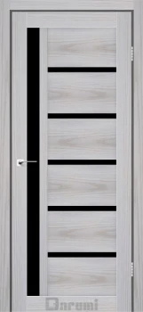 Двері Darumi Doors Arny сіра модрина Чорне скло