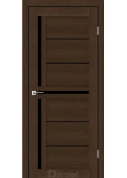Двери Darumi Doors Sabrina дуб честнат Черное стекло