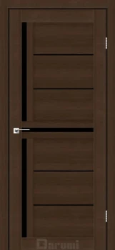 Двері Darumi Doors Sabrina дуб честнат Чорне скло