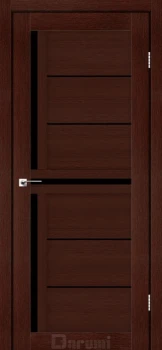 Двері Darumi Doors Sabrina венге панга Чорне скло