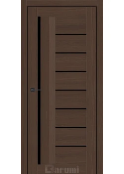 Двери Darumi Doors Floriana-01 дуб карини Черное стекло