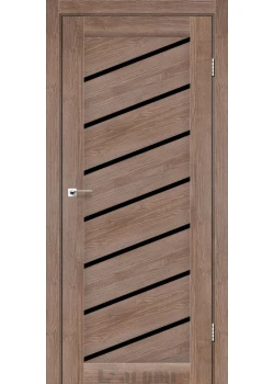 Двери Darumi Doors Rosalia орех бургун Черное стекло