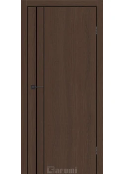 Двери Darumi Doors Plato Line PTL-05 дуб карини молдинг и торцы алюминий черный
