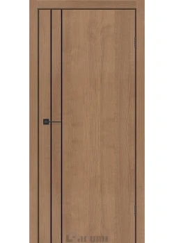 Двери Darumi Doors Plato Line PTL-05 орех кендал молдинг и торцы алюминий черный