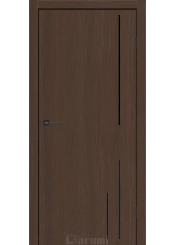 Двери Darumi Doors Plato Line PTL-06 дуб карини молдинг и торцы алюминий черный
