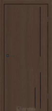 Міжкімнатні Двері Darumi Doors Plato Line PTL-06 дуб каріні молдинг і торці алюміній чорний Ламінатин
