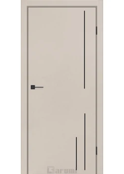 Двери Darumi Doors Plato Line PTL-06 дымчатый краст молдинг и торцы алюминий черный