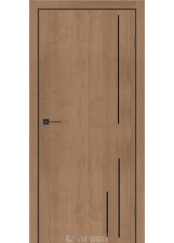 Двери Darumi Doors Plato Line PTL-06 орех кендал молдинг и торцы алюминий черный